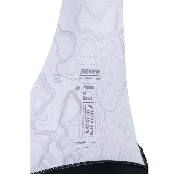 Spodenki rowerowe na szelkach męskie SILVINI Men Bib shorts GAVIA, Kolor: czarny, Rozmiar: M, 3 zdjęcie