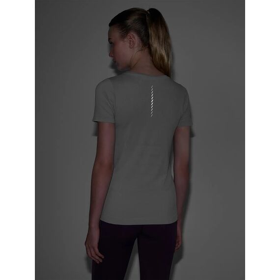 4F koszulka damska do biegania z odblaskami F0953 szara, Kolor: szary, Rozmiar: M/L, 2 zdjęcie