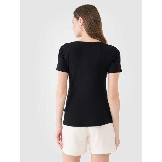 4F t-shirt bawełniany slim koszulka do ćwiczeń 4FWSS25TTSHF1990 czarna, Kolor: czarny, Rozmiar: L, 3 zdjęcie 4F t-shirt bawełniany slim koszulka do ćwiczeń 4FWSS25TTSHF1990 czarna, Kolor: czarny, Rozmiar: L, 3 zdjęcie