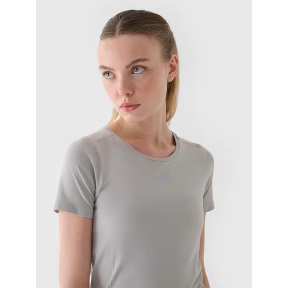 4F koszulka damska do biegania z odblaskami F0953 szara, Kolor: szary, Rozmiar: M/L, 3 zdjęcie