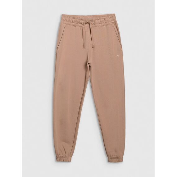 4F spodnie dresowe damskie bawełniane 4FWSS25TTROF0993 beżowe, Kolor: beżowy, Rozmiar: M, 5 zdjęcie