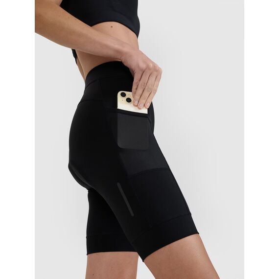 4F krótkie legginsy rowerowe kolarki damskie 4FWSS25TFSTF034 czarne, Kolor: czarny, Rozmiar: M, 4 zdjęcie