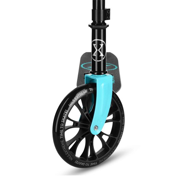 NILS EXTREME hulajnoga młodzieżowa z kauczukowymi kołami HM1302 czarna/niebieska, Kolor: niebieski, Waga: 4kg, 8 zdjęcie