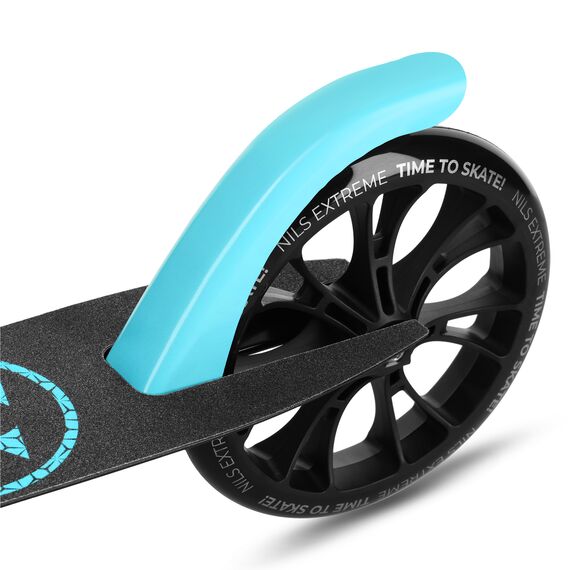 NILS EXTREME hulajnoga młodzieżowa z kauczukowymi kołami HM1302 czarna/niebieska, Kolor: niebieski, Waga: 4kg, 3 zdjęcie