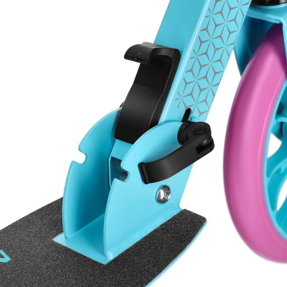 NILS EXTREME hulajnoga młodzieżowa z kauczukowymi kołami HM1302 niebieska/różowa, Kolor: różowy, Waga: 4kg, 7 zdjęcie
