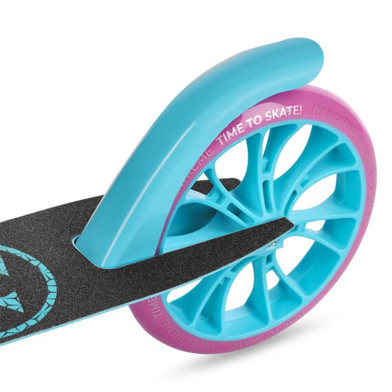 NILS EXTREME hulajnoga młodzieżowa z kauczukowymi kołami HM1302 niebieska/różowa, Kolor: różowy, Waga: 4kg, 6 zdjęcie