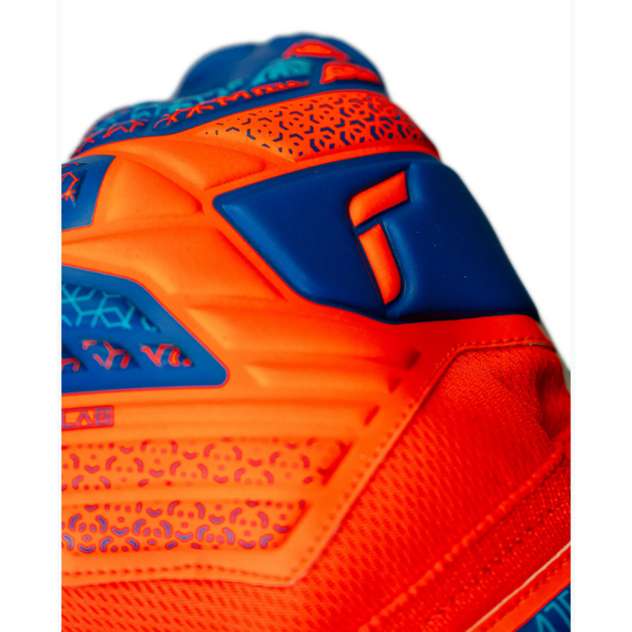 REUSCH rękawice bramkarskie Attrakt Starter Solid Junior, Kolor: pomarańczowy, Rozmiar: 6, 2 zdjęcie