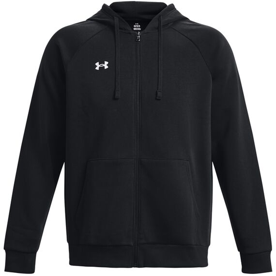 UNDER ARMOUR bluza dresowa męska rozpinana Rival Fleece FZ czarna, Kolor: czarny, Rozmiar: M