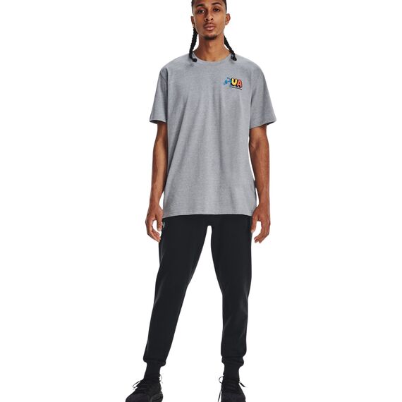 UNDER ARMOUR spodnie dresowe męskie joggery Rival Fleece czarne, Kolor: czarny, Rozmiar: XL, 5 zdjęcie