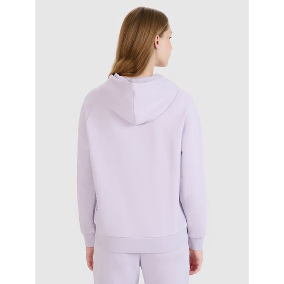 4F bluza damska dresowa z kapturem 4FWSS25TSWSF1541 fioletowa, Kolor: fioletowy, Rozmiar: L, 3 zdjęcie