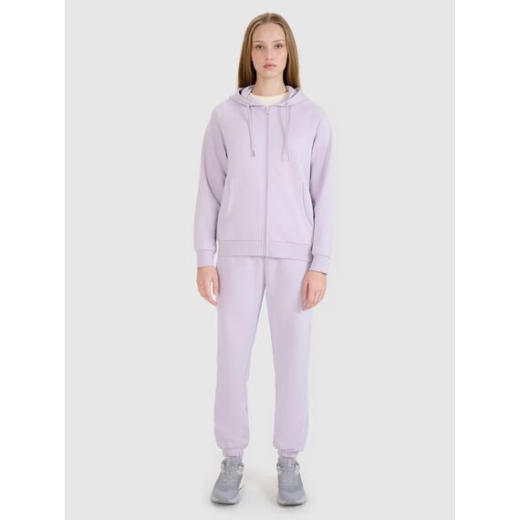 4F bluza damska dresowa z kapturem 4FWSS25TSWSF1541 fioletowa, Kolor: fioletowy, Rozmiar: L, 5 zdjęcie