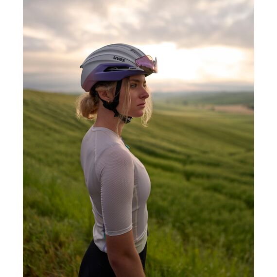 Kask rowerowy UVEX Surge aero MIPS fioletowy, Kolor: fioletowy, Rozmiar: 56-59