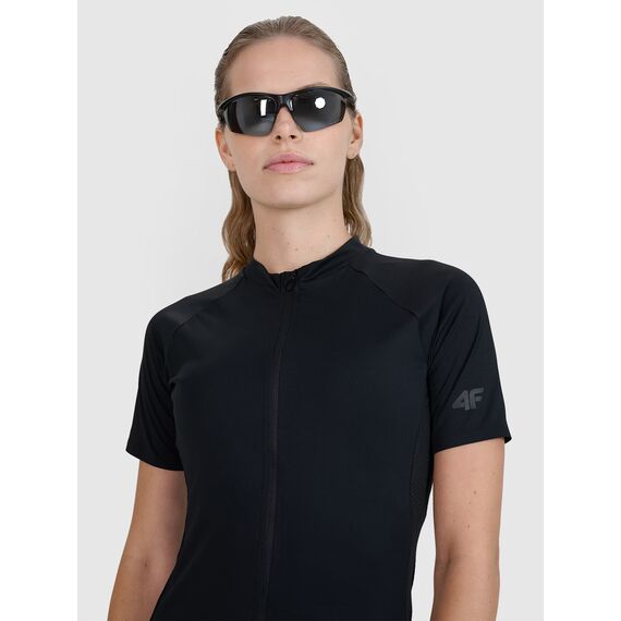 4F koszulka rowerowa damska szybkoschnąca 4FWSS25TFTSF1291 czarna, Kolor: czarny, Rozmiar: M, 4 zdjęcie