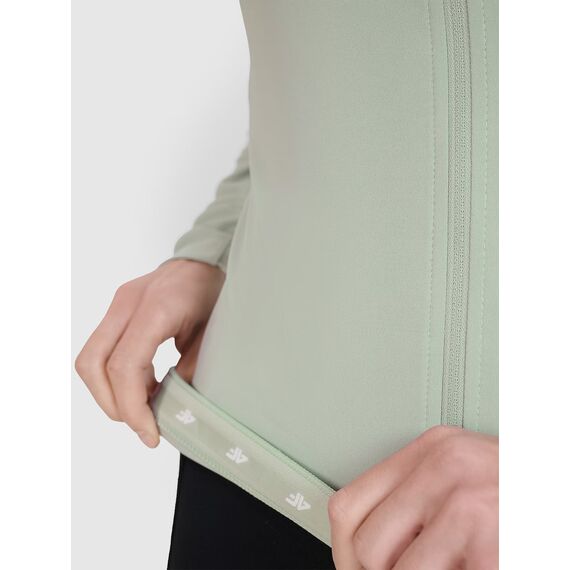 4F koszulka damska rowerowa rozpinana 4FWSS25TFLOF343 turkusowa, Kolor: zielony, Rozmiar: L, 6 zdjęcie