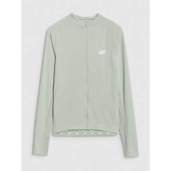 4F koszulka damska rowerowa rozpinana 4FWSS25TFLOF343 turkusowa, Kolor: zielony, Rozmiar: L, 7 zdjęcie