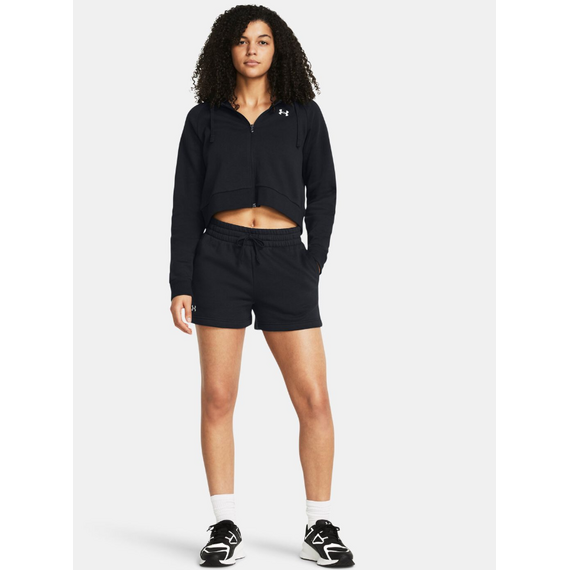 UNDER ARMOUR spodenki dresowe damskie Rival Fleece czarne, Kolor: czarny, Rozmiar: XS, 4 zdjęcie UNDER ARMOUR spodenki dresowe damskie Rival Fleece czarne, Kolor: czarny, Rozmiar: XS, 4 zdjęcie