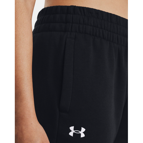 UNDER ARMOUR spodnie dresowe damskie treningowe joggery Rival Fleece czarny, Kolor: czarny, Rozmiar: S, 4 zdjęcie