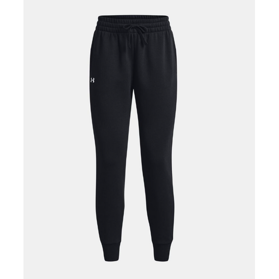UNDER ARMOUR spodnie dresowe damskie treningowe joggery Rival Fleece czarny, Kolor: czarny, Rozmiar: S, 3 zdjęcie