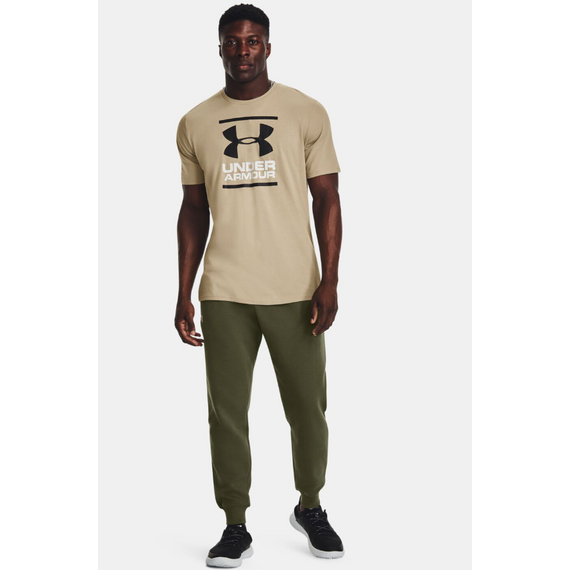 UNDER ARMOUR spodnie dresowe męskie joggery Rival Fleece zielone, Kolor: zielony, Rozmiar: L, 5 zdjęcie