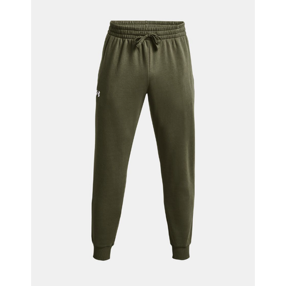 UNDER ARMOUR spodnie dresowe męskie joggery Rival Fleece zielone, Kolor: zielony, Rozmiar: L, 3 zdjęcie