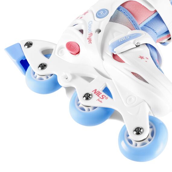 NILS rolki 3w1 rolko-wrotki regulowane dziecięce do nauki jazdy NJ1190
