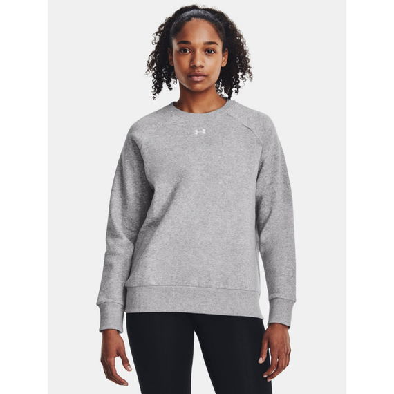 UNDER ARMOUR bluza damska dresowa  Rival Fleece Crew szara, Kolor: szary, Rozmiar: L