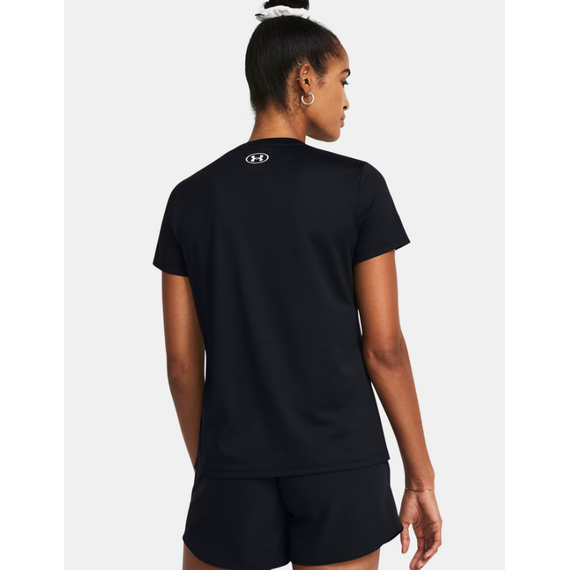 UNDER ARMOUR koszulka t-shirt damski sportowy Tech SSV- Solid czarna, Kolor: czarny, Rozmiar: S, 7 zdjęcie