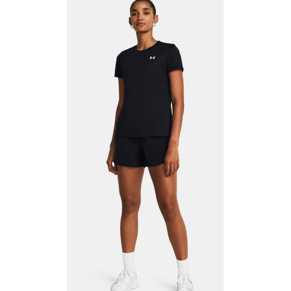 UNDER ARMOUR koszulka t-shirt damski sportowy Tech SSV- Solid czarna, Kolor: czarny, Rozmiar: M, 5 zdjęcie