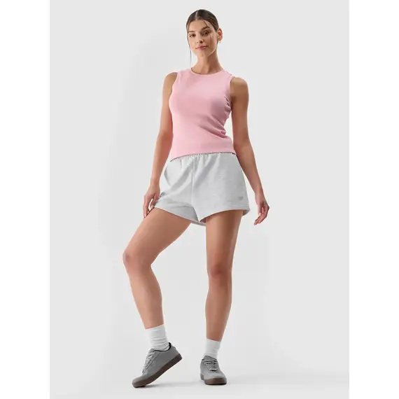 4F top prążkowany bawełniany damski na ramiączkach 4FWMM00TSLEF132 różowy, Kolor: różowy, Rozmiar: S, 3 zdjęcie 4F top prążkowany bawełniany damski na ramiączkach 4FWMM00TSLEF132 różowy, Kolor: różowy, Rozmiar: S, 3 zdjęcie