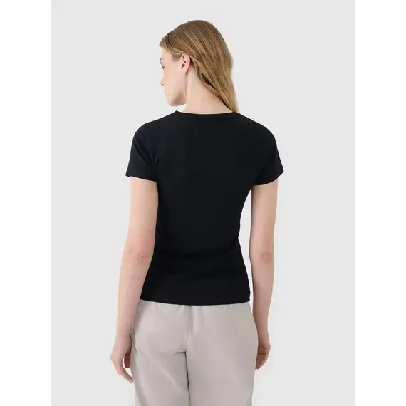 4F t-shirt treningowy damski koszulka do ćwiczeń 4FWSS25TTSHF1995 czarna, Kolor: czarny, Rozmiar: XS, 5 zdjęcie 4F t-shirt treningowy damski koszulka do ćwiczeń 4FWSS25TTSHF1995 czarna, Kolor: czarny, Rozmiar: XS, 5 zdjęcie