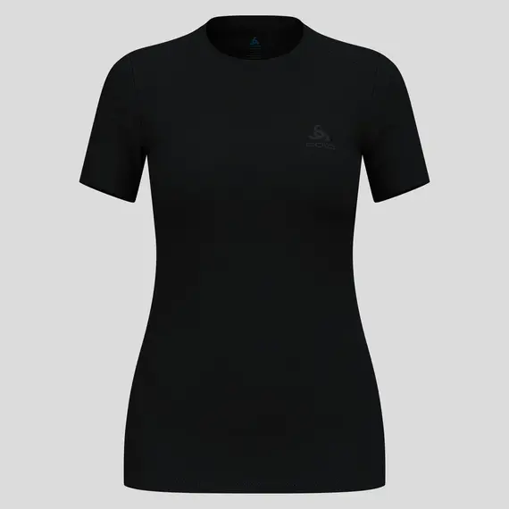 Koszulka z krótkim rękawem damska ODLO Merino 160 BL Top Crew Neck S/S czarna