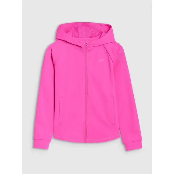 4F bluza sportowa dla dziewczynek 4FJWSS25TFSWF448 różowa, Kolor: różowy, Rozmiar: 158/164, 5 zdjęcie
