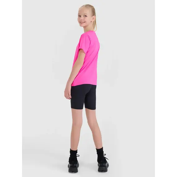 4F krótkie legginsy dziecięce sportowe 4FJWSS25TFSTF041 czarne, Kolor: czarny, Rozmiar: 122/128, 4 zdjęcie