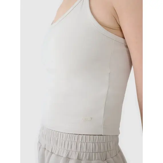 4F koszulka na ramiączkach top damski 4FWSS25TSLEF127 beżowa, Kolor: beżowy, Rozmiar: XS, 2 zdjęcie 4F koszulka na ramiączkach top damski 4FWSS25TSLEF127 beżowa, Kolor: beżowy, Rozmiar: XS, 2 zdjęcie