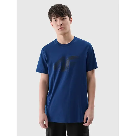 4F t-shirt męski koszulka bawełniana 4FWMM00TTSHM2257 czerwony, Kolor: zielony, Rozmiar: XL
