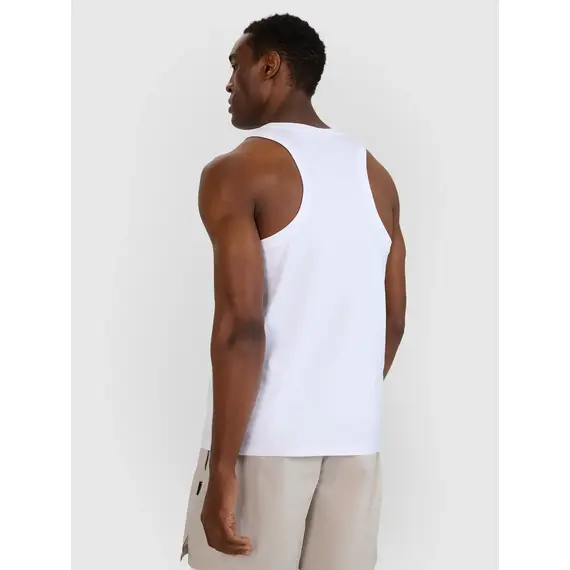 4F bezrękawnik męski koszulka do ćwiczeń 4FWMM00TSLEM126 biała, Kolor: biały, Rozmiar: S, 2 zdjęcie