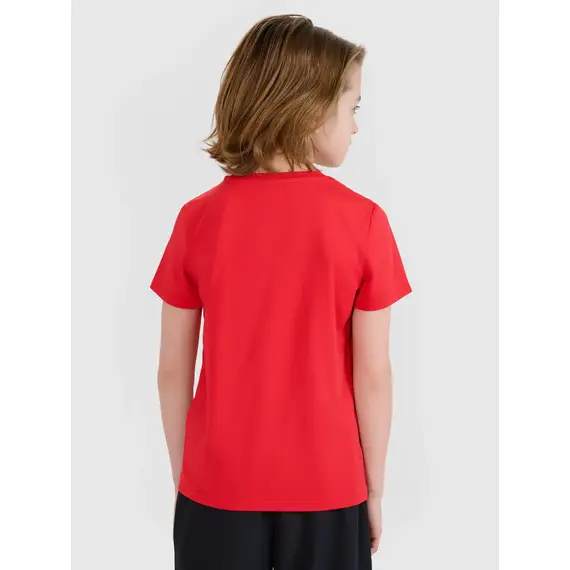 4F koszulka sportowa t-shirt dziecięcy 4FJWSS25TFTSM1209 czerwona, Kolor: czerwony, Rozmiar: 146/152, 4 zdjęcie