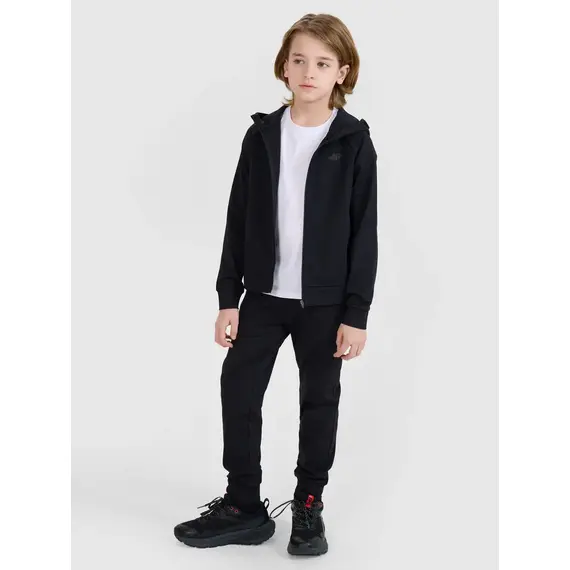 4F spodnie treningowe dziecięce 4FJWSS25TFTRM0877 czarne, Kolor: czarny, Rozmiar: 122/128, 2 zdjęcie