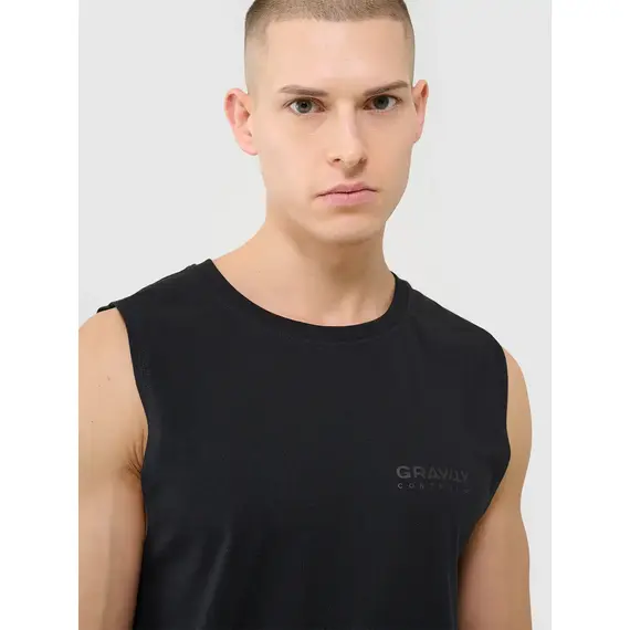 4F bezrękawnik męski koszulka bawełniana 4FWSS25TSLEM128 czarna, Kolor: czarny, Rozmiar: M, 2 zdjęcie