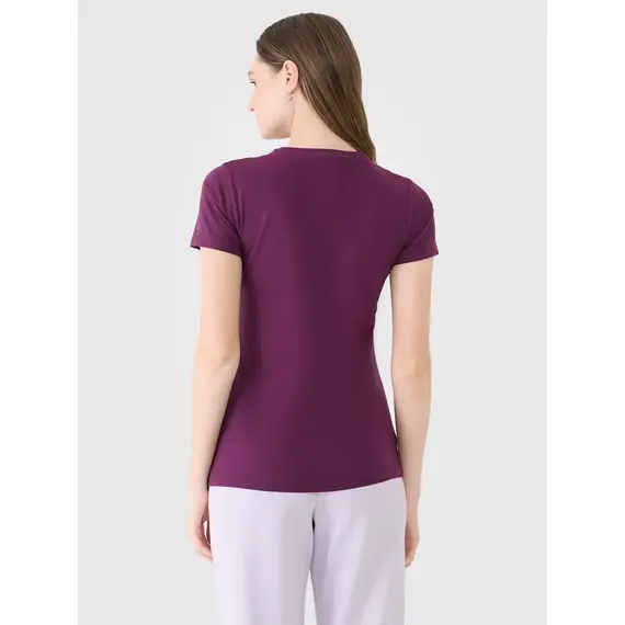 4F koszulka bawełniana damska do ćwiczeń 4FWSS25TTSHF2351 fioletowa, Kolor: fioletowy, Rozmiar: XS, 6 zdjęcie 4F koszulka bawełniana damska do ćwiczeń 4FWSS25TTSHF2351 fioletowa, Kolor: fioletowy, Rozmiar: XS, 6 zdjęcie