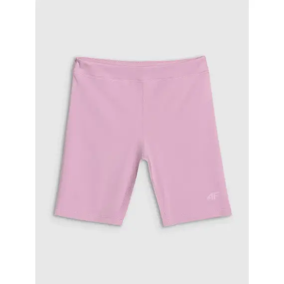 4F krótkie legginsy dziecięce sportowe 4FJWSS25TFSTF041 czarne, Kolor: różowy, Rozmiar: 134/140, 5 zdjęcie