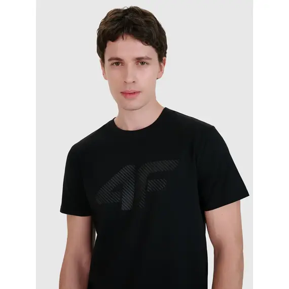 4F t-shirt męski koszulka bawełniana 4FWMM00TTSHM2257 czerwony, Kolor: czarny, Rozmiar: XL, 3 zdjęcie
