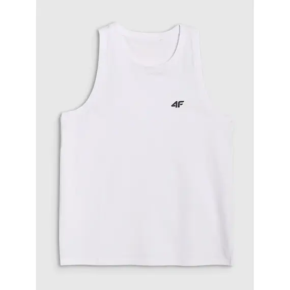 4F bezrękawnik męski koszulka do ćwiczeń 4FWMM00TSLEM126 biała, Kolor: biały, Rozmiar: S, 5 zdjęcie