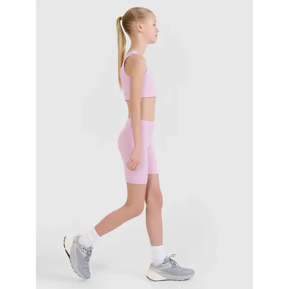 4F krótkie legginsy dziecięce sportowe 4FJWSS25TFSTF041 czarne, Kolor: różowy, Rozmiar: 146/152, 2 zdjęcie 4F krótkie legginsy dziecięce sportowe 4FJWSS25TFSTF041 czarne, Kolor: różowy, Rozmiar: 146/152, 2 zdjęcie