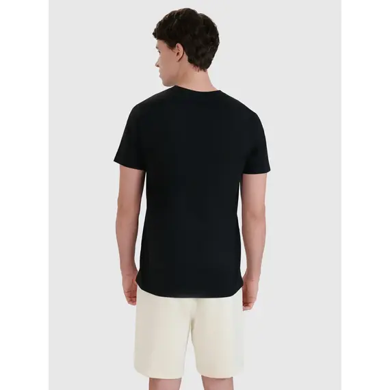 4F t-shirt męski koszulka bawełniana 4FWMM00TTSHM2257 czerwony, Kolor: czarny, Rozmiar: XL, 5 zdjęcie