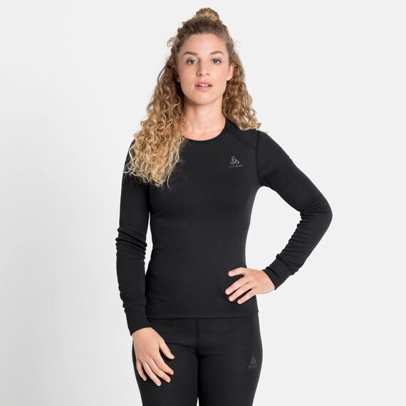 ODLO Koszulka damska termiczna TOP crew neck l/s ACTIVE WARM ECO czarna, Kolor: czarny, Rozmiar: M, 4 zdjęcie