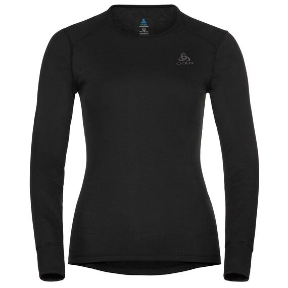 ODLO Koszulka damska termiczna TOP crew neck l/s ACTIVE WARM ECO czarna, Kolor: czarny, Rozmiar: S, 3 zdjęcie