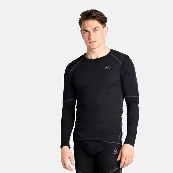 ODLO Koszulka męska BL TOP crew neck l/s ACTIVE X-WARM ECO czarna, Kolor: czarny, Rozmiar: L