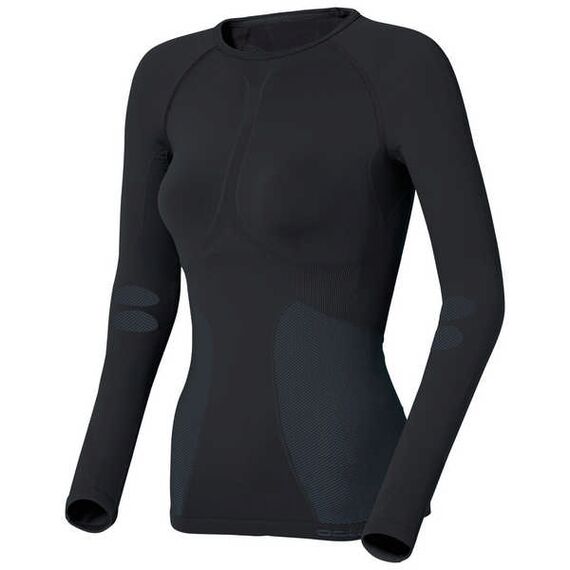 ODLO Koszulka techniczna Shirt l/s crew neck EVOLUTION WARM, Kolor: czarny, Rozmiar: L