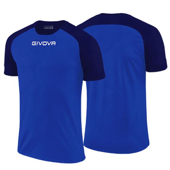 GIVOVA koszulka sportowa męska treningowa MAC03 niebieska, Kolor: niebiesko-czarny, Rozmiar: S, 2 zdjęcie